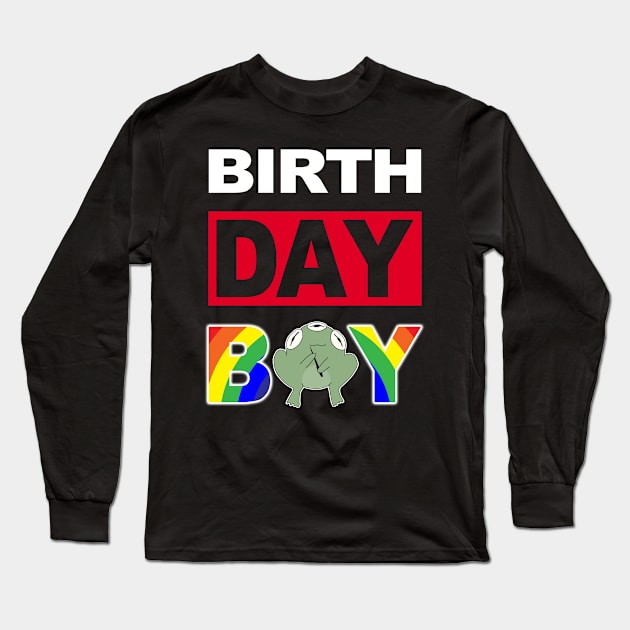 Birth Day Boy Long Sleeve T-Shirt by cerylela34